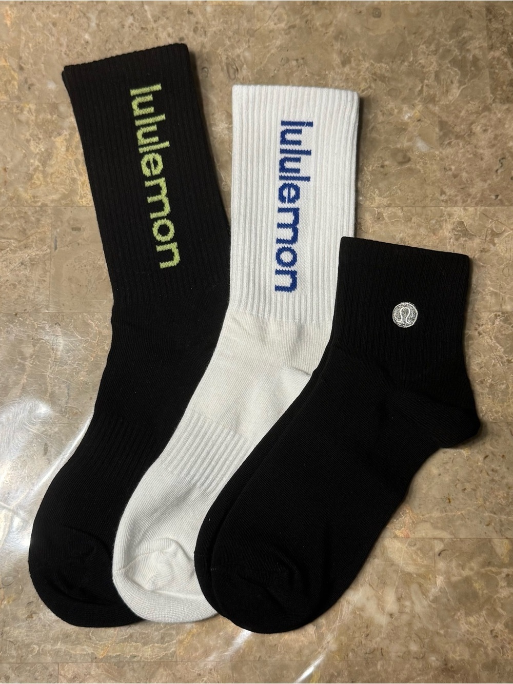 New Women’s Lululemon Athletica Socks 
3 pairs Size Medium 
Socks stretch - Picture 3 of 5